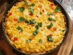 Cheesy Corn Casserole With Pepper Jack Cheese