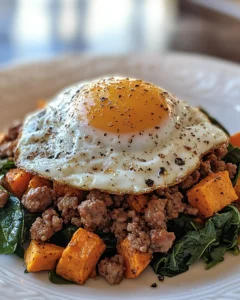 Sausage And Sweet Potato Hash