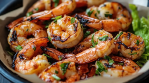Bbq Shrimp And Fresh Green Salad