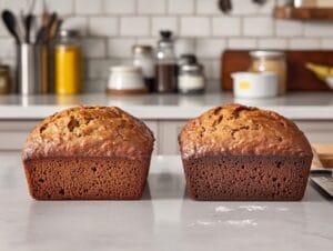 Butter Vs. Oil Banana Bread Comparison