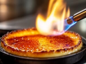Caramelizing Crème Brûlée