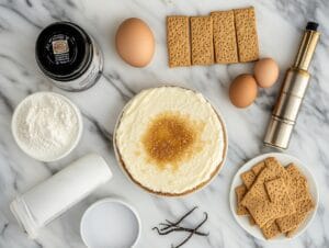 Ingredients for Crème Brûlée Cheesecake