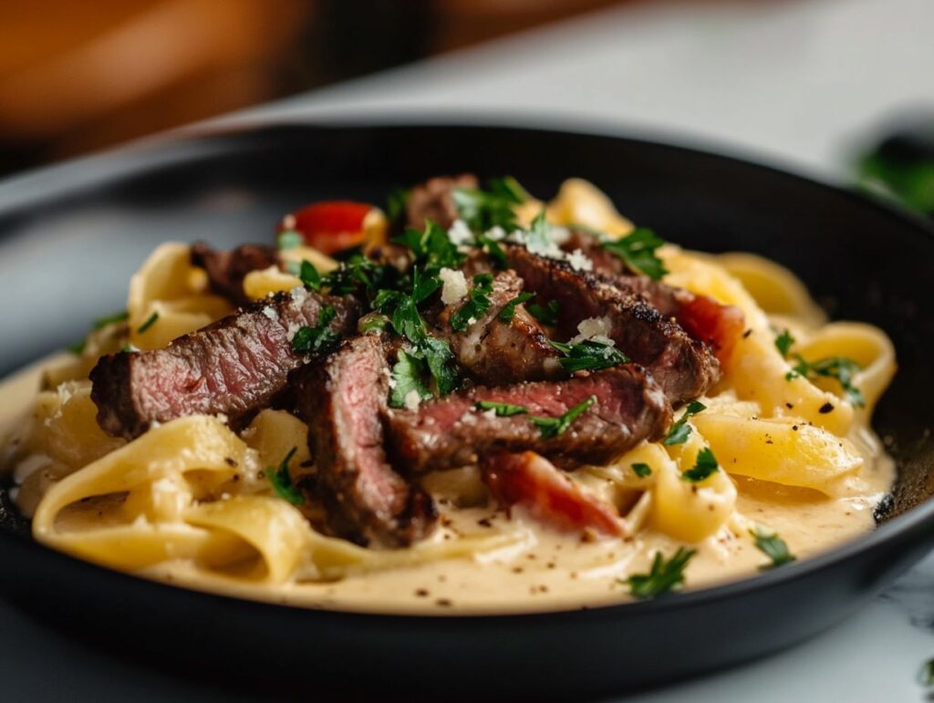Creamy Steak Pasta Dish