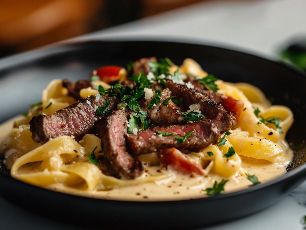 Creamy Steak Pasta Dish