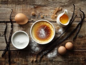 Crème Brûlée With Ingredients