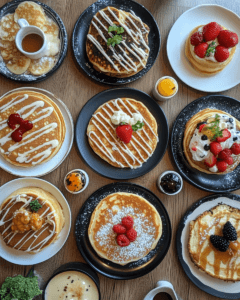 Pancakes and hotcakes from different countries