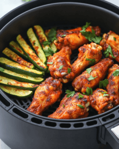 Family enjoying healthy keto air fryer dishes