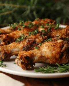 Crispy air-fried chicken wings on a keto diet