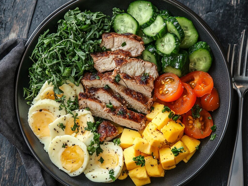 Lazy Keto Meal On A Plate