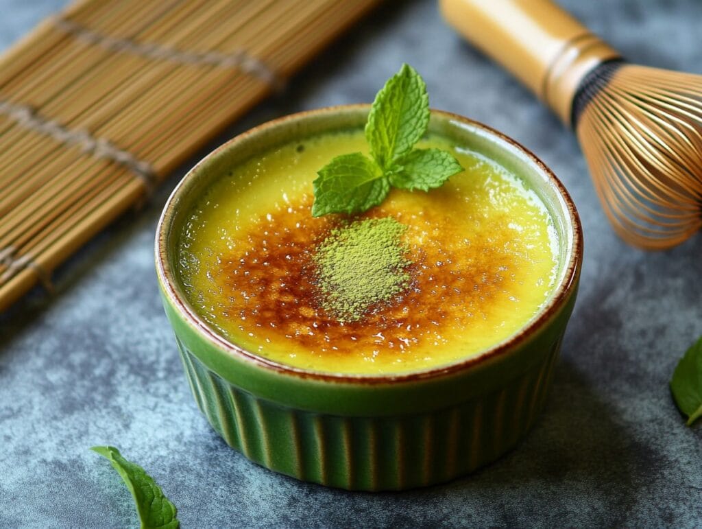 Matcha Crème Brûlée Variation