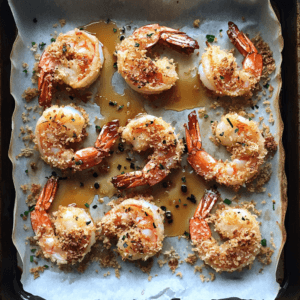 Healthier baked coconut shrimp
