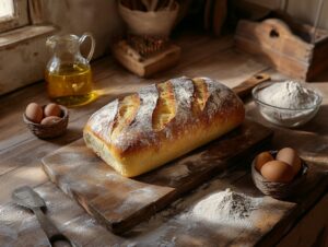 Soft Crumb Texture With Olive Oil