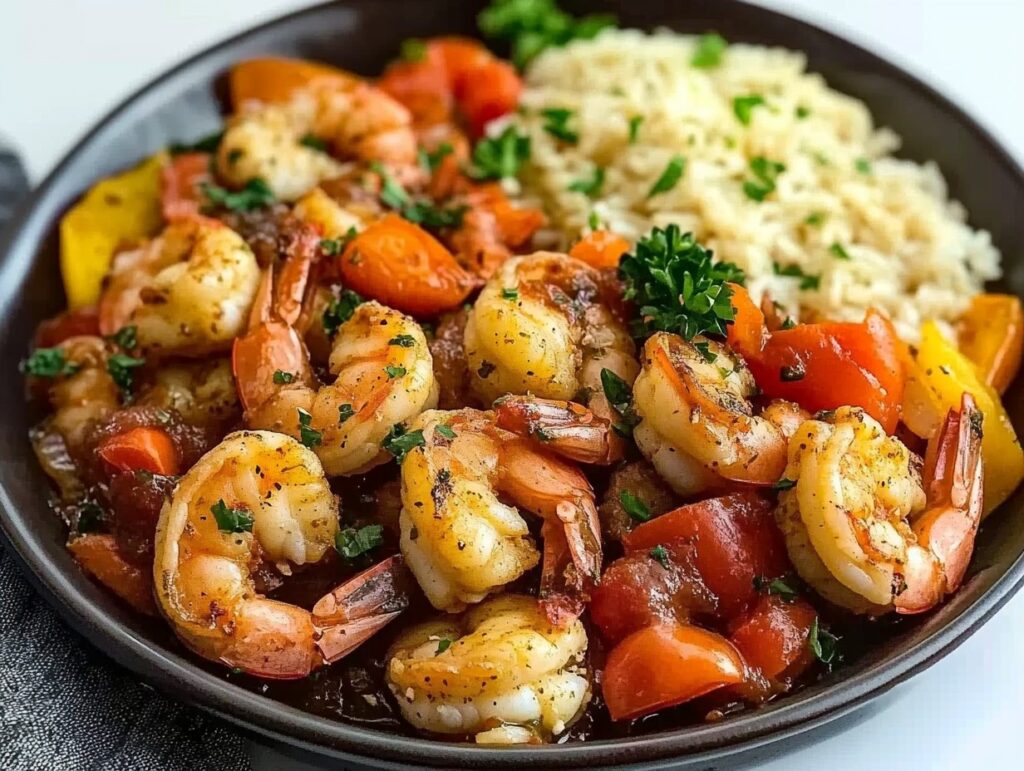 Vibrant Chicken And Shrimp Stir Fry
