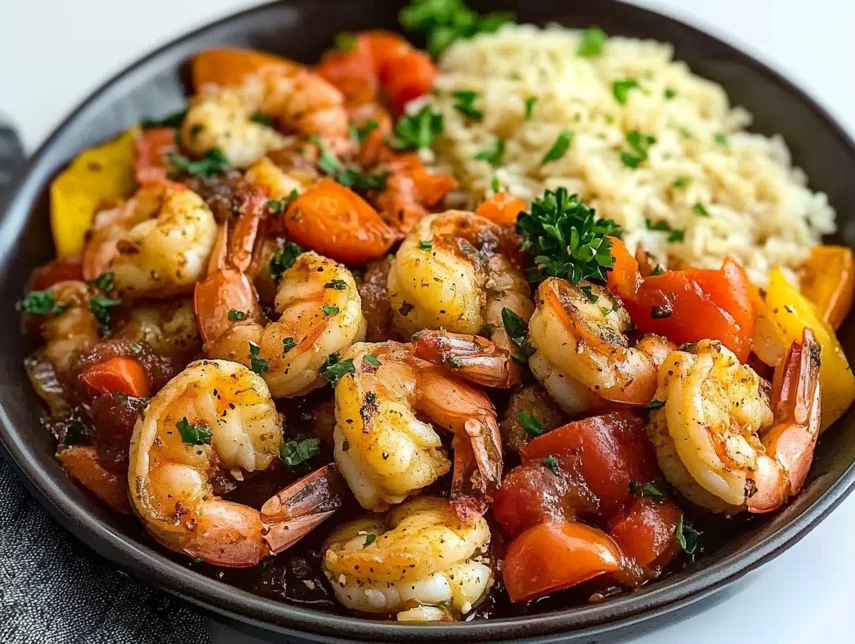 Vibrant Chicken And Shrimp Stir Fry