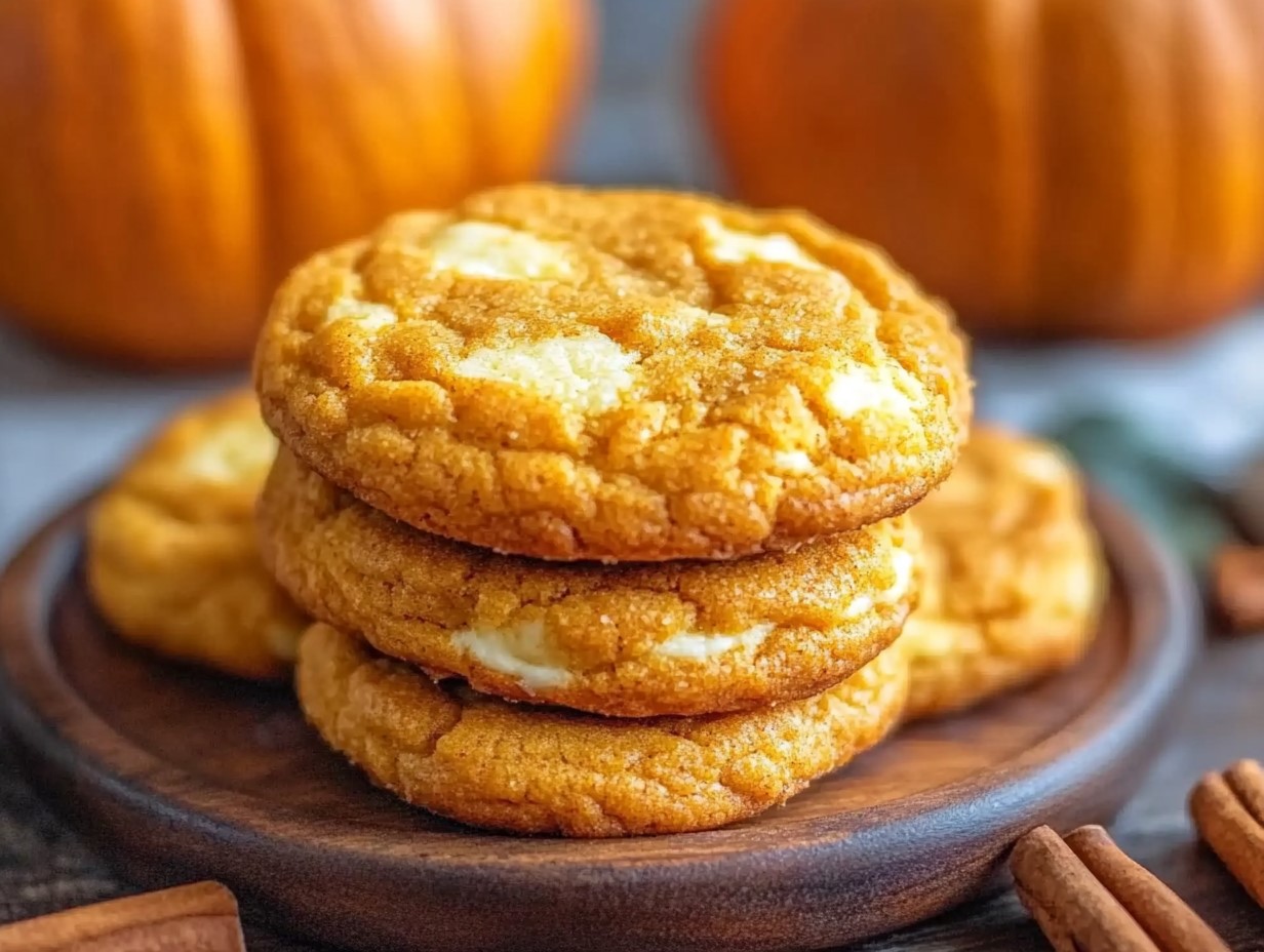 Pumpkin Cheesecake Cookies