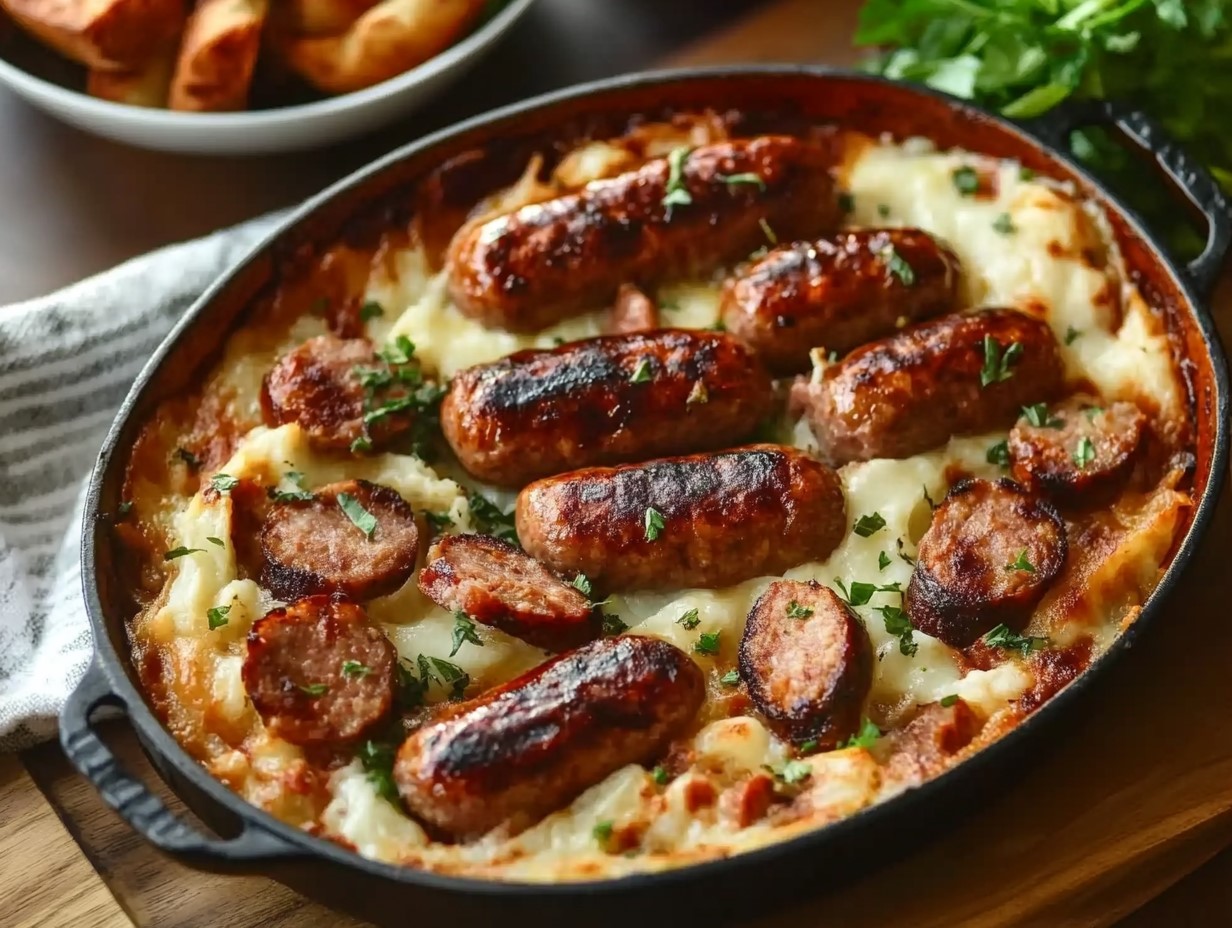 What goes with sausage for dinner?