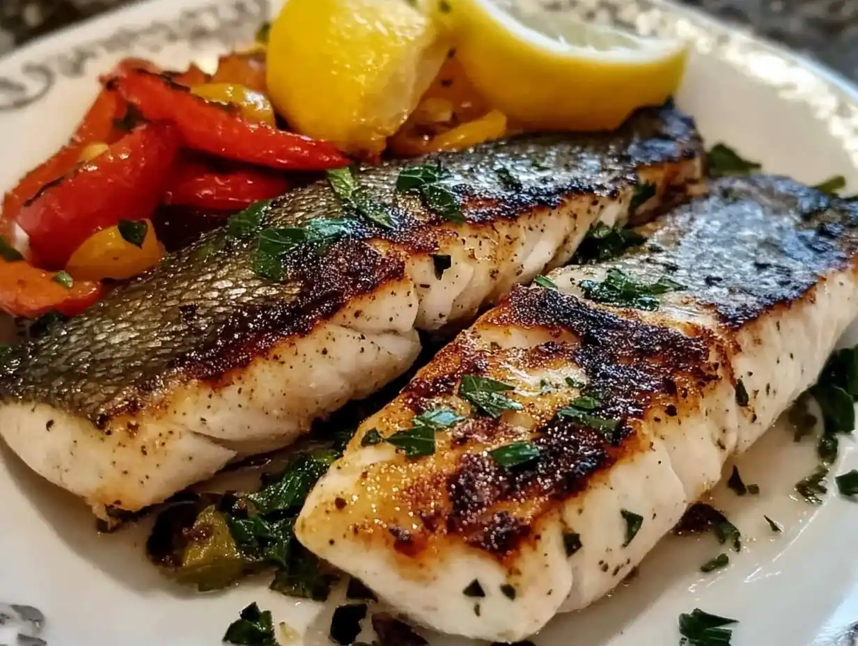 Grilled Branzino With Mediterranean
