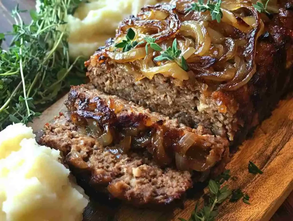 French Onion Meatloaf Juicy And Flavorful