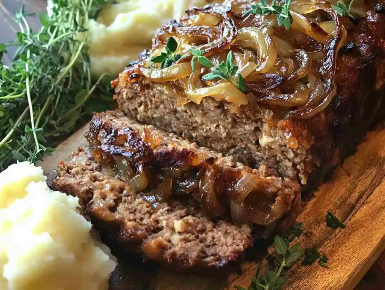 French Onion Meatloaf Juicy And Flavorful