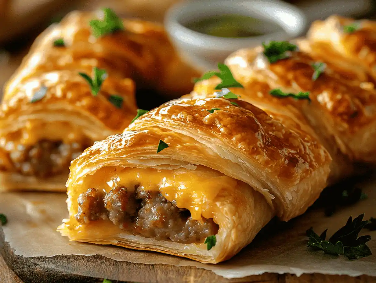Baked Sausage Crescent Rolls