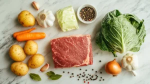 Ingredients For Corned Beef And Cabbage