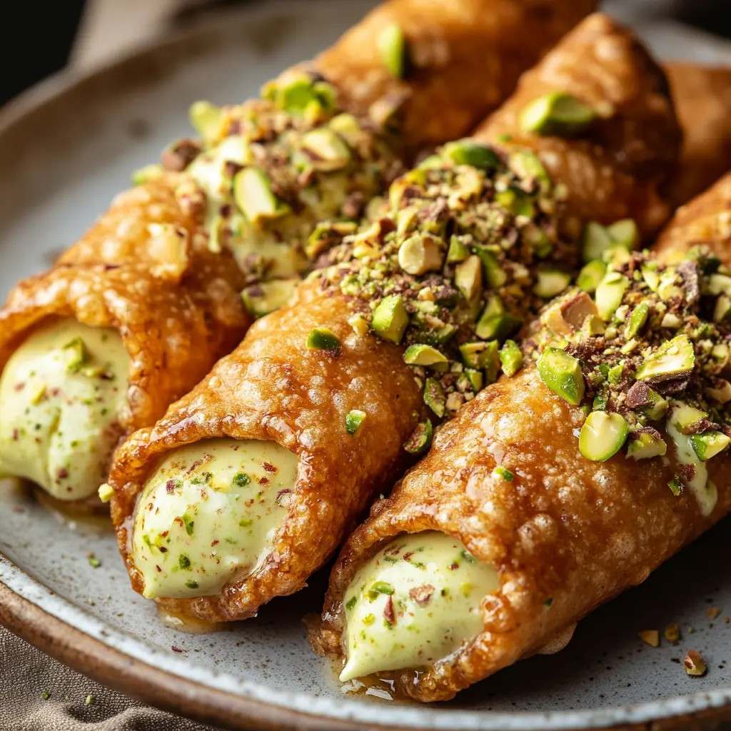 Cheat Air Fryer Pistachio Cannelloni – Easy Dessert With Creamy Pistachio Filling