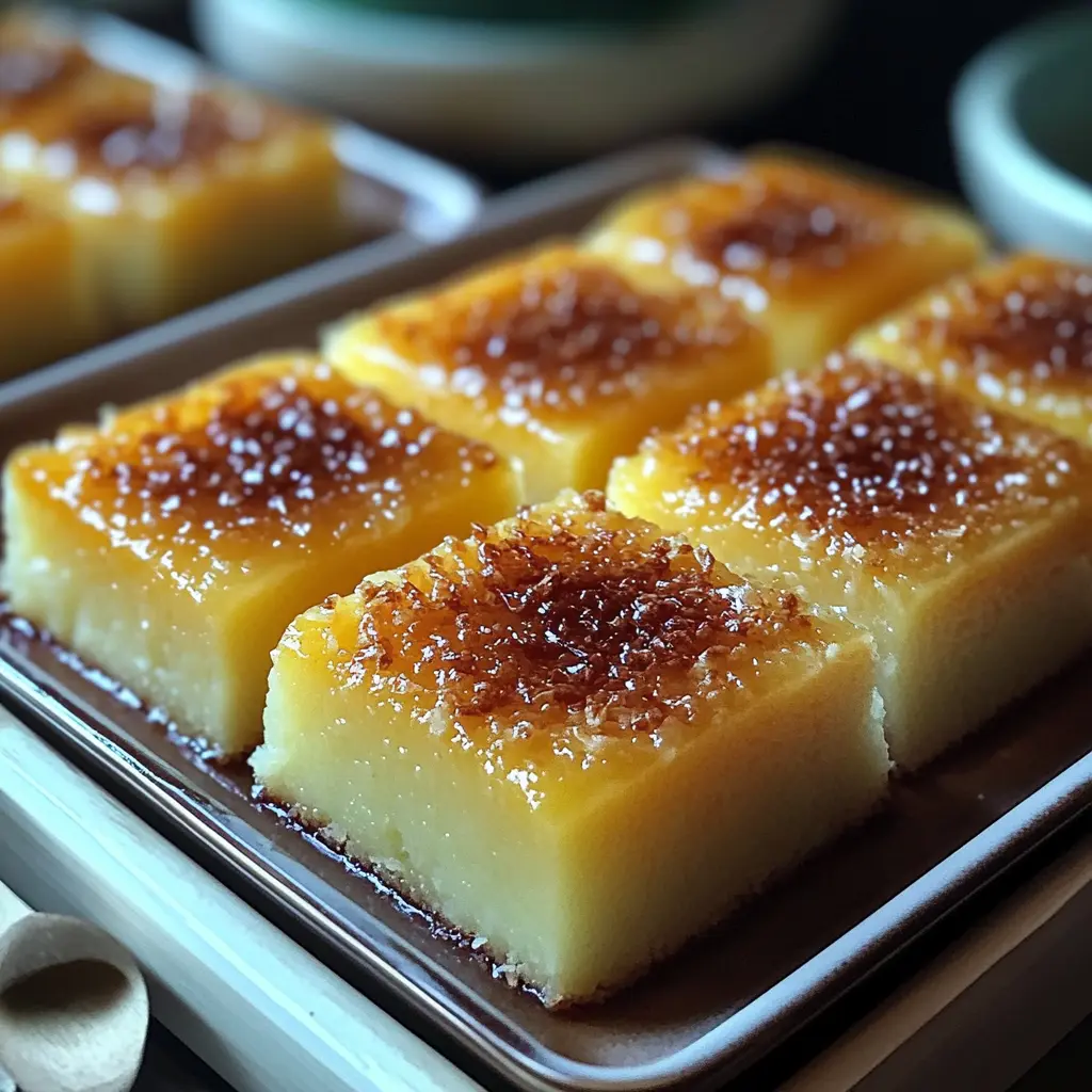 Cassava Cake with Macapuno – Classic Filipino Dessert with Caramelized Topping