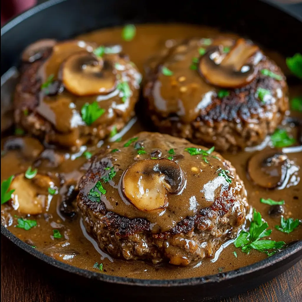 Salisbury Steak With Mushroom Gravy